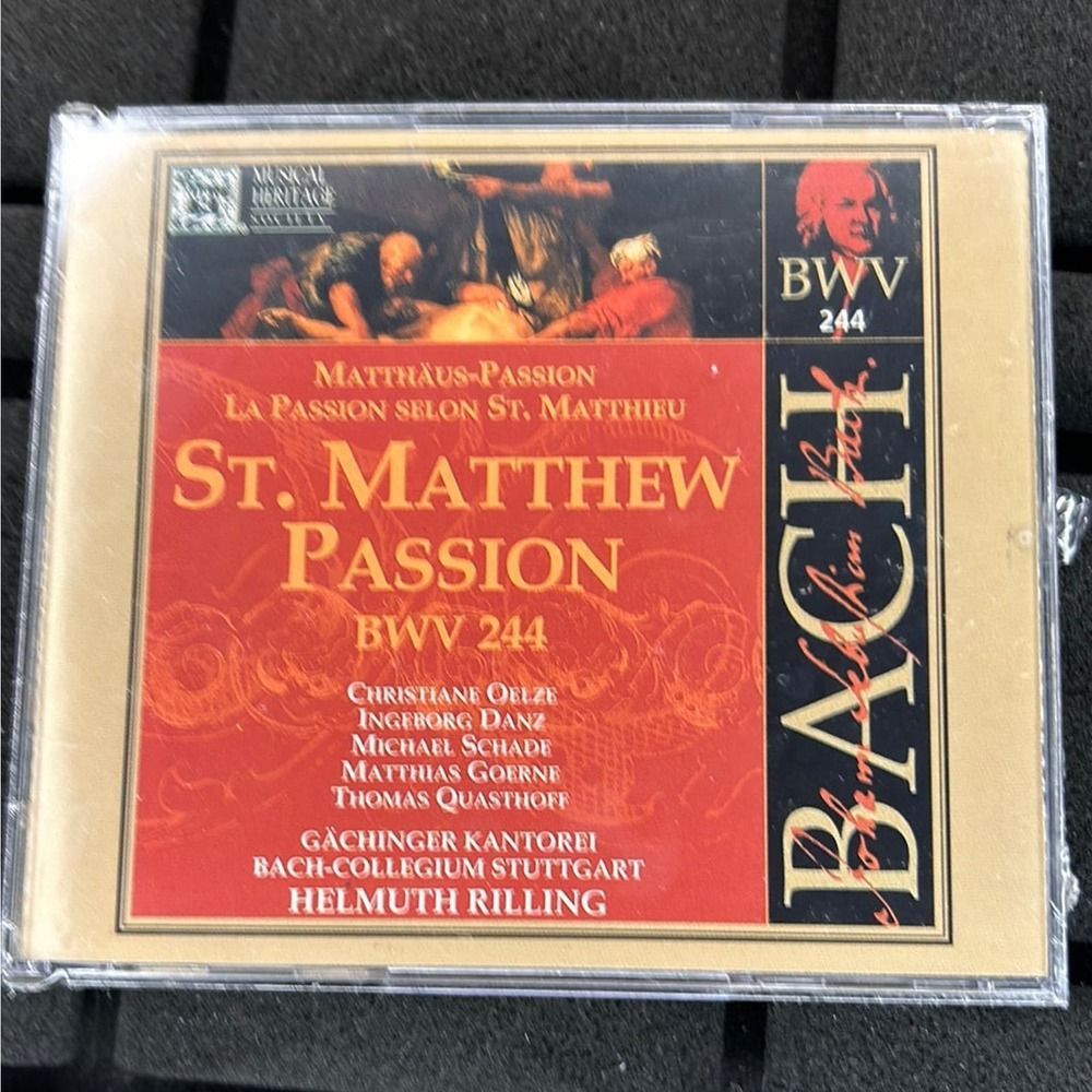 St. Matthew Passion Bach BWN 244 Helmuth Rilling Conductor 3CD 0104